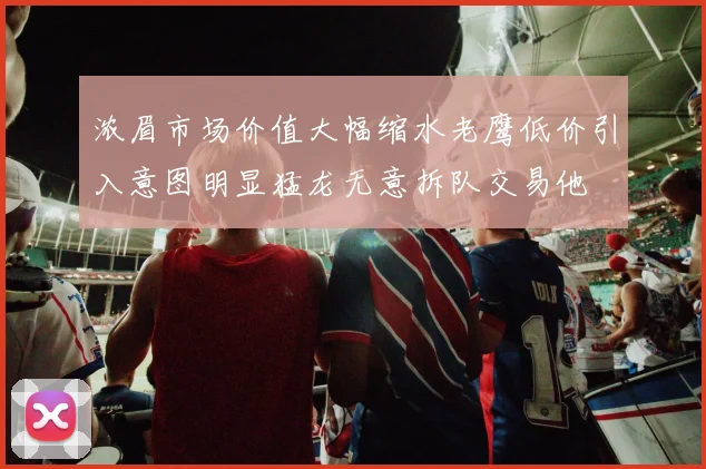 浓眉市场价值大幅缩水老鹰低价引入意图明显猛龙无意拆队交易他